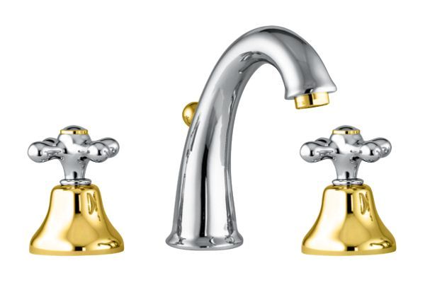 Смеситель для раковины Fiore MARGOT 26CO0628, хром/золото