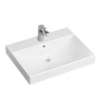 Комплект 2 в 1 Lavinia Boho Bathroom Sink 21510271, врезная фарфоровая раковина 60 см, смеситель