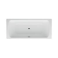 Ванна, Laufen, Pro, ширина, мм-1800, глубина, мм-800, тип установки-встраиваемый/пристенный, форма-прямоугольная, материал-эмалированная сталь (3,5 мм), выпуск по центру, шумоизоляционное покрытие, без отверстий для ручек, с антислипом, цвет-белый