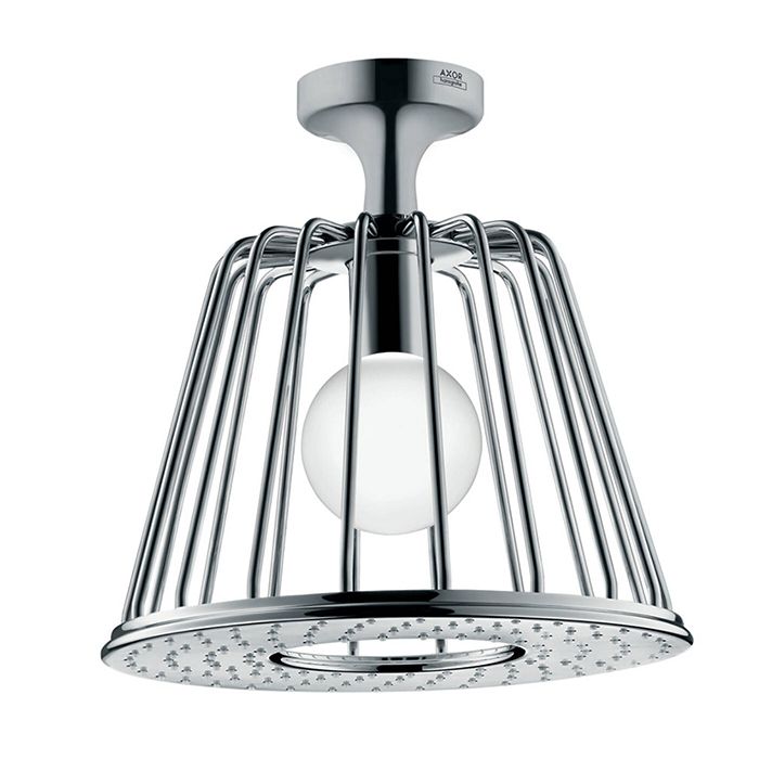 AX LampShower Верхний душ, Ø 275мм, 1jet,  потолочныы монтаж, с подсветкой, дизайн Nendo, цвет: хром AX LampShower Верхний душ, Ø 275мм, 1jet,  потолочныы монтаж, с подсветкой, дизайн Nendo, цвет: хром