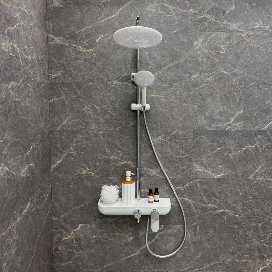 Душевая система Fixsen LINE FX-9200, белая+хром, артикул FX-9200