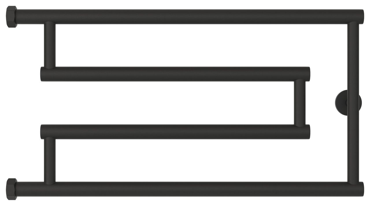 Полотенцесушитель водяной High-Tech model "G+" 320х650 (МУАР Темный Титан)