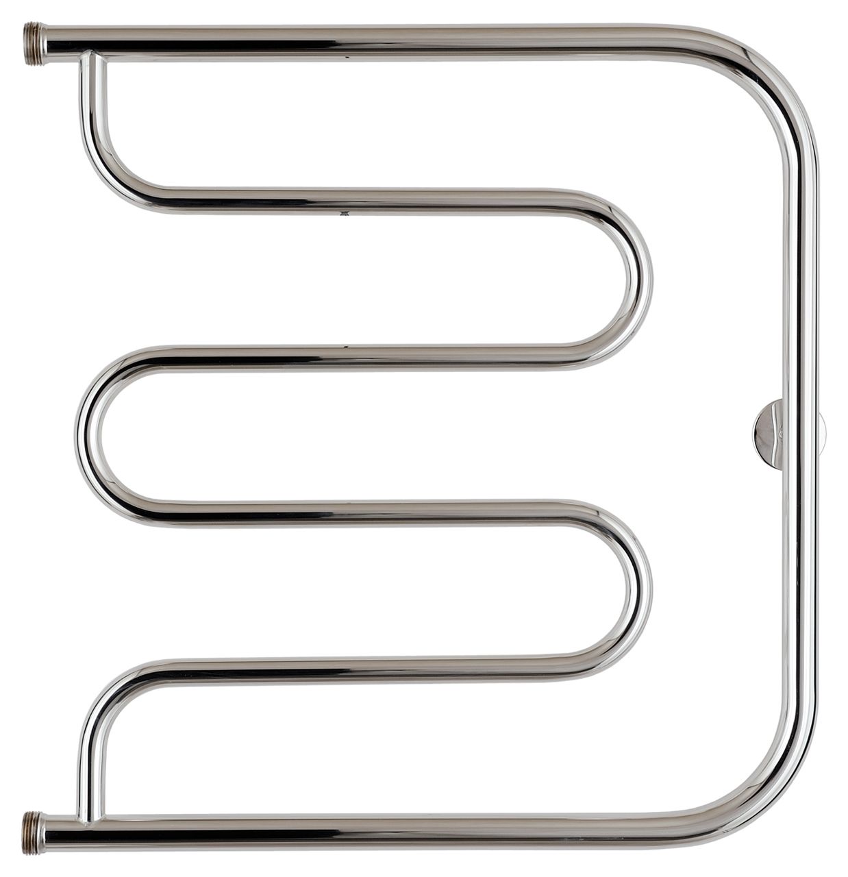 Полотенцесушитель "СТИЛЬЕ" ТАНДЕМ 600х600 резьба-сгон 1" (Без покрытия)