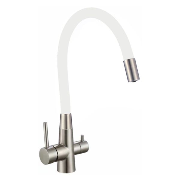 Смеситель для кухни с подключением к фильтру Fmark FS1062-L02, сатин