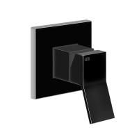 Gessi Rettangolo K Встраиваемый однорычажный смеситель без излива(внешние части), цвет: черный