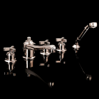 Devon Tribeca Смеситель на борт ванны , на 5 отв, с ручной лейкой и переключателем, цвет никель блестящий