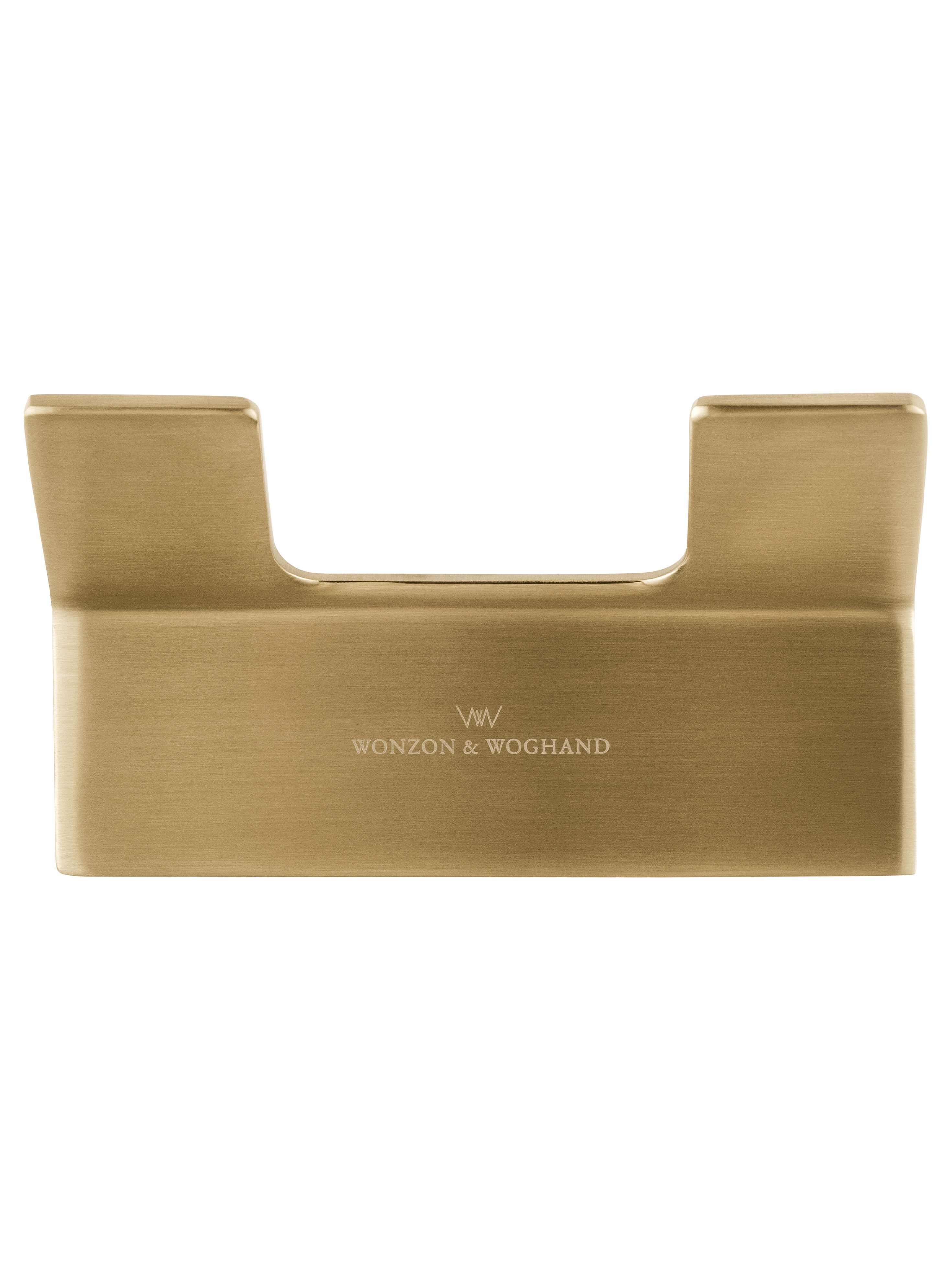 Двойной крючок для ванной WONZON & WOGHAND LOTTE, Брашированное золото (WW-8325-BG)