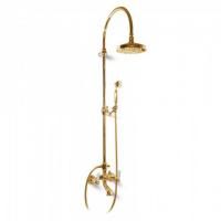 Bongio Oxford Lux Смеситель для ванны, цвет золото/белый фарфор