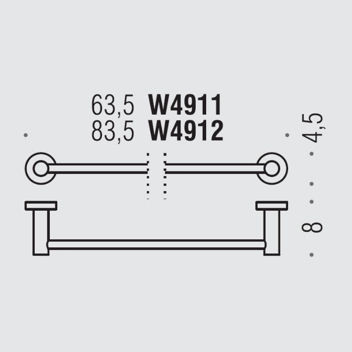 Colombo Plus Полотенцедержатель 83.5см., цвет: PVD Vintage Matt Colombo Plus Полотенцедержатель 83.5см., цвет: PVD Vintage Matt