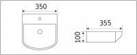 Умывальник CeramaLux 78014B Умывальник CeramaLux 78014B