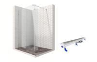 Душевая перегородка Ambassador Walk-in 15031108-ST14, свободный вход, линейный трап,120х25 Душевая перегородка Ambassador Walk-in 15031108-ST14, свободный вход, линейный трап,120х25