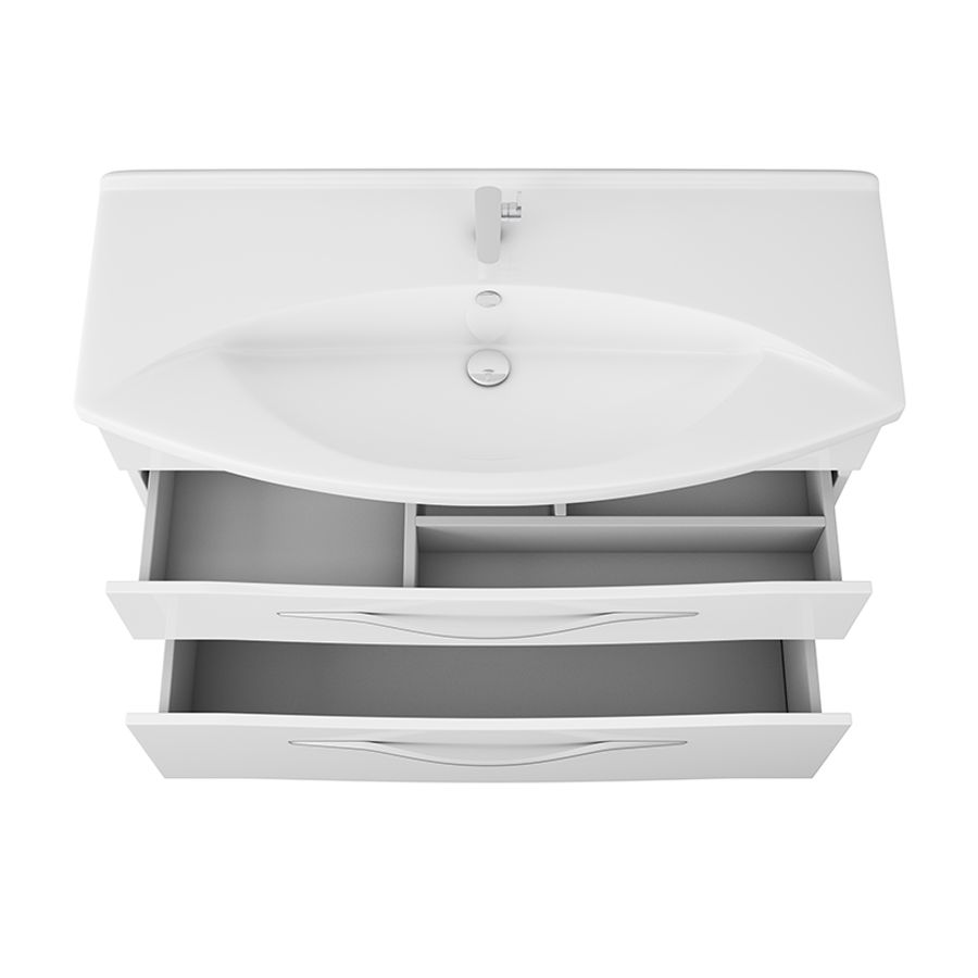 Тумба Vessla stor 105, белый лак