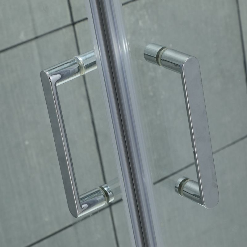 Душевой уголок Orange E04-090TCR 90x90 профиль Хром стекло прозрачное