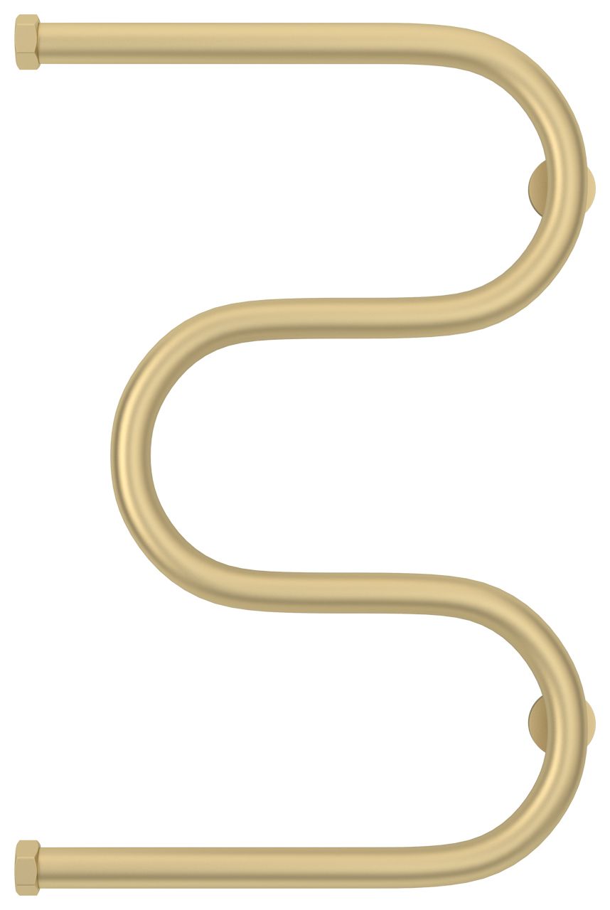 Полотенцесушитель водяной "М-обр.+" 600х400 Н. Г. 1" (Матовая шампань)