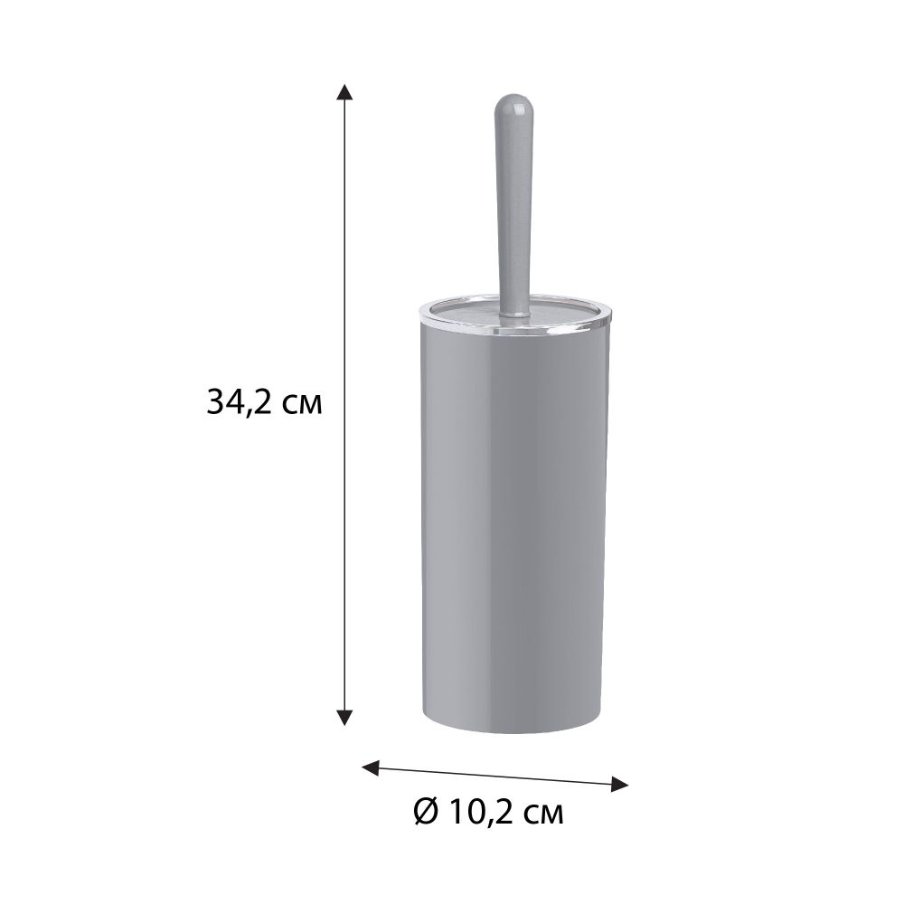 Ершик FIXSEN ROUND GRAY FX-453-5, серый, артикул FX-453-5