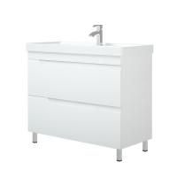 Тумба "Юта 100 Z2", Люкс белая, Фостер 100