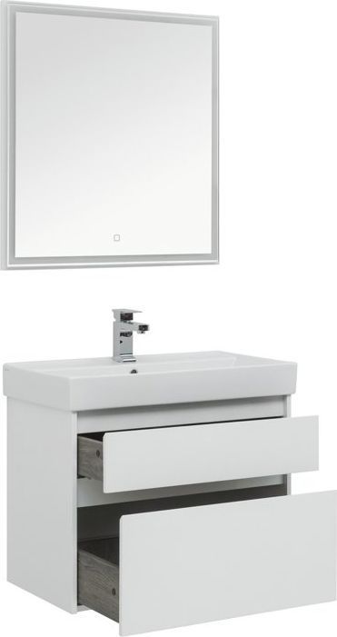 Мебель для ванной Aquanet Nova Lite 75 белый (2 ящика) Мебель для ванной Aquanet Nova Lite 75 белый (2 ящика)