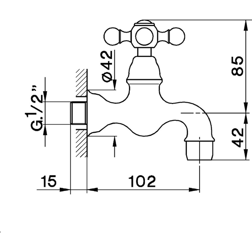 CISAL Arcana Ceramic Кран, цвет хром
