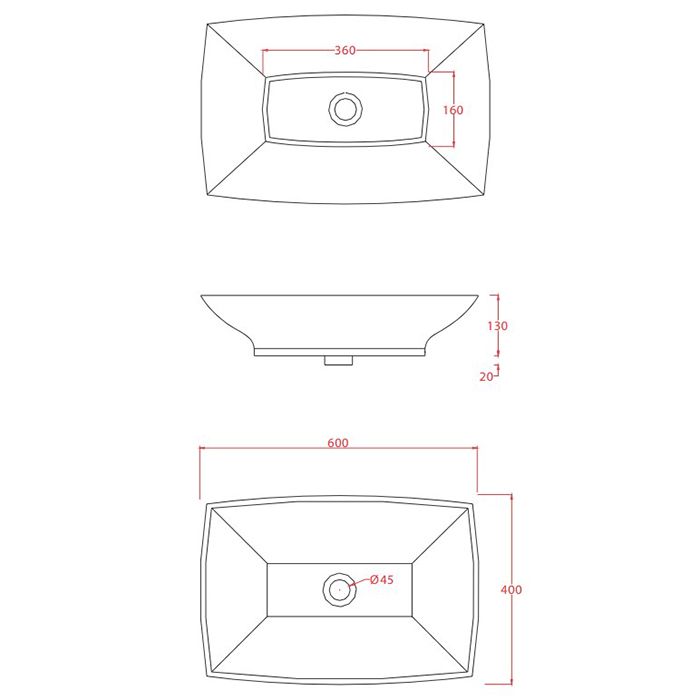 Artceram JAZZ раковина накладная без отверстий под смеситель 60х40см, цвет белый матовый
