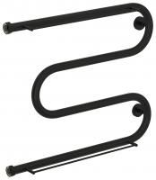 Полотенцесушитель водяной "М-обр.+" 2П 500х650 Н. Г. 1" (Матовый Чёрный)