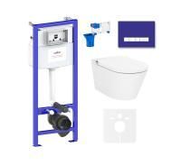 Комплект для подвесного унитаза 7 в 1 Lavinia Boho Relfix Smart V-Clean 87561160