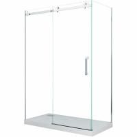 Душевой уголок Cerutti SPA Cezares 120x90 профиль Хром стекло прозрачное