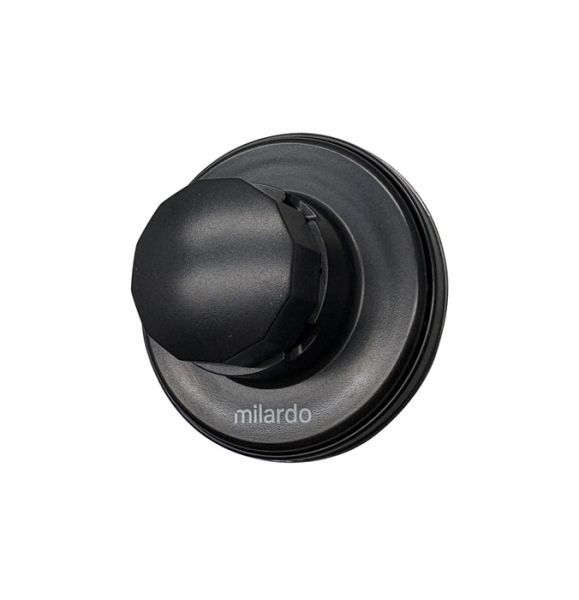 Держатель, ABS пластик, черный матовый, Easy, Milardo, EASBWP0M58