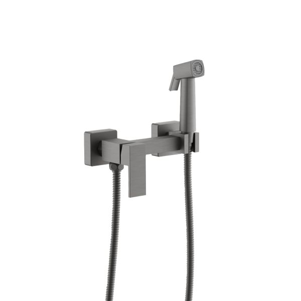 Гигиенический душ со смесителем BELZ B55806-3, оружейная сталь