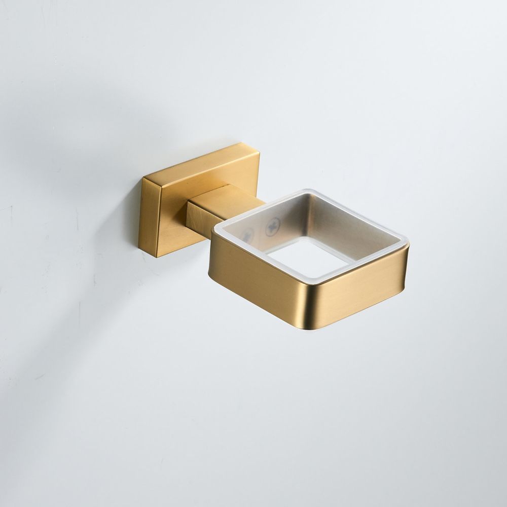 Стакан для ванной комнаты Shevanik SG5612G, золотой сатин