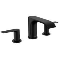 HANSGROHE (*Vivenis) Смеситель для раковины 90, на три отверстия, со сливным гарнитуром, черный матовый HANSGROHE (*Vivenis) Смеситель для раковины 90, на три отверстия, со сливным гарнитуром, черный матовый