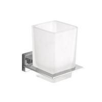 Стакан OPPOLO для зубных щёток с держателем, одинарный, 80x90x101 мм, хром, Sapho