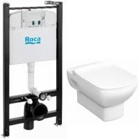 ПЭК  ROCA DAMA SENSO 893104680 (инсталл. + унитаз подвесной + сид. Slim,SoftClose + без клавиши), шт