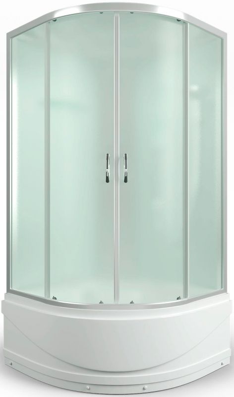 Душевая кабина Erlit Comfort ER3510TP 100x100 задняя стенка Белая стекло матовое Душевая кабина Erlit Comfort ER3510TP 100x100 задняя стенка Белая стекло матовое