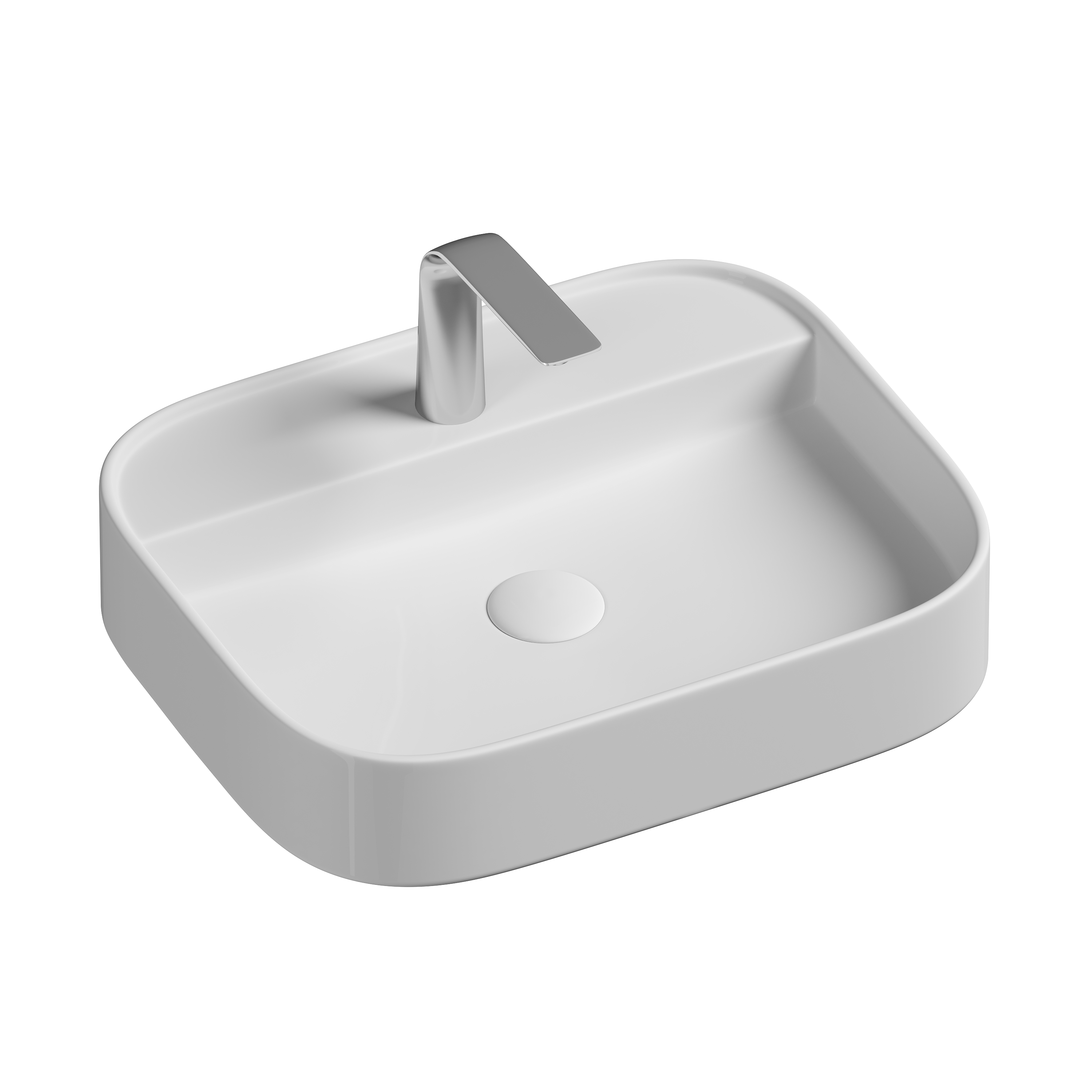 Умывальник чаша накладная прямоугольная Element 550*450*110мм CN6034