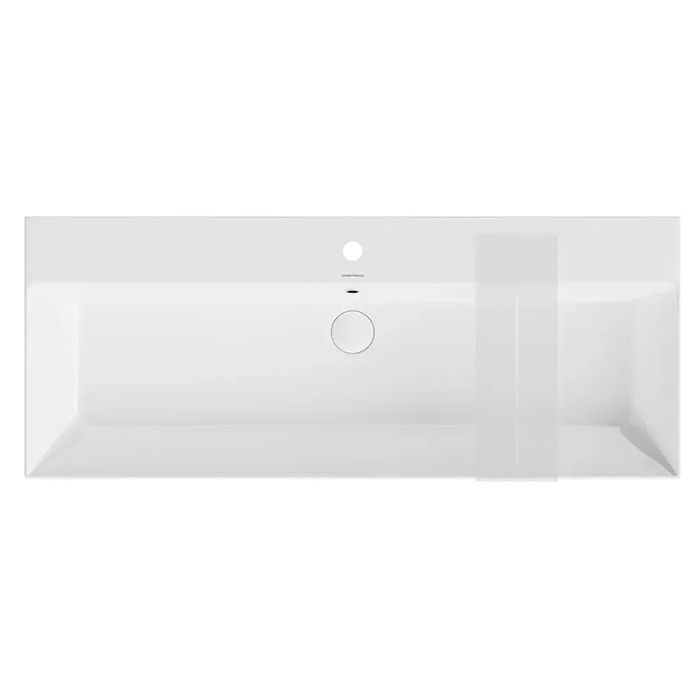 Раковина GRANDE мебельная\подвесная 120 с крепежом, белая глянцевая Раковина GRANDE мебельная\подвесная 120 с крепежом, белая глянцевая