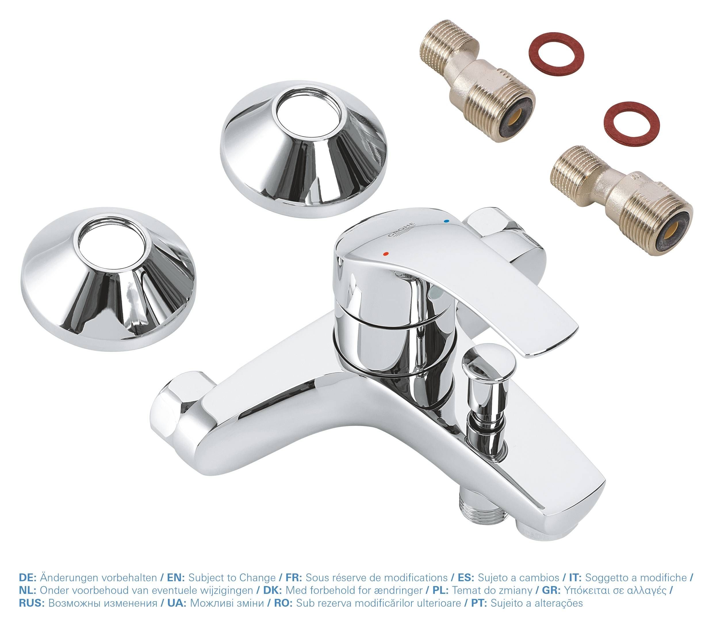 Смеситель для ванны GROHE Eurosmart New, хром (33300002) Смеситель для ванны GROHE Eurosmart New, хром (33300002)