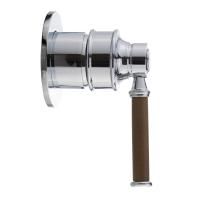 ERMITAGE MINI См-ль скрытого монтажа монокомандный, орех/хром