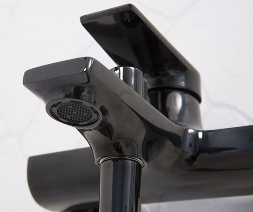 Смеситель для ванны WasserKRAFT Glan 6601 Черный глянцевый