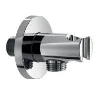 Almar ROUND Душевое подключение с держателем для лейки, круглое, хром Almar ROUND Душевое подключение с держателем для лейки, круглое, хром