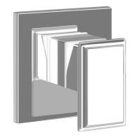 Gessi Eleganza Внешная часть встраиваемого однорычажного смесителя для раковины, цвет: Finox