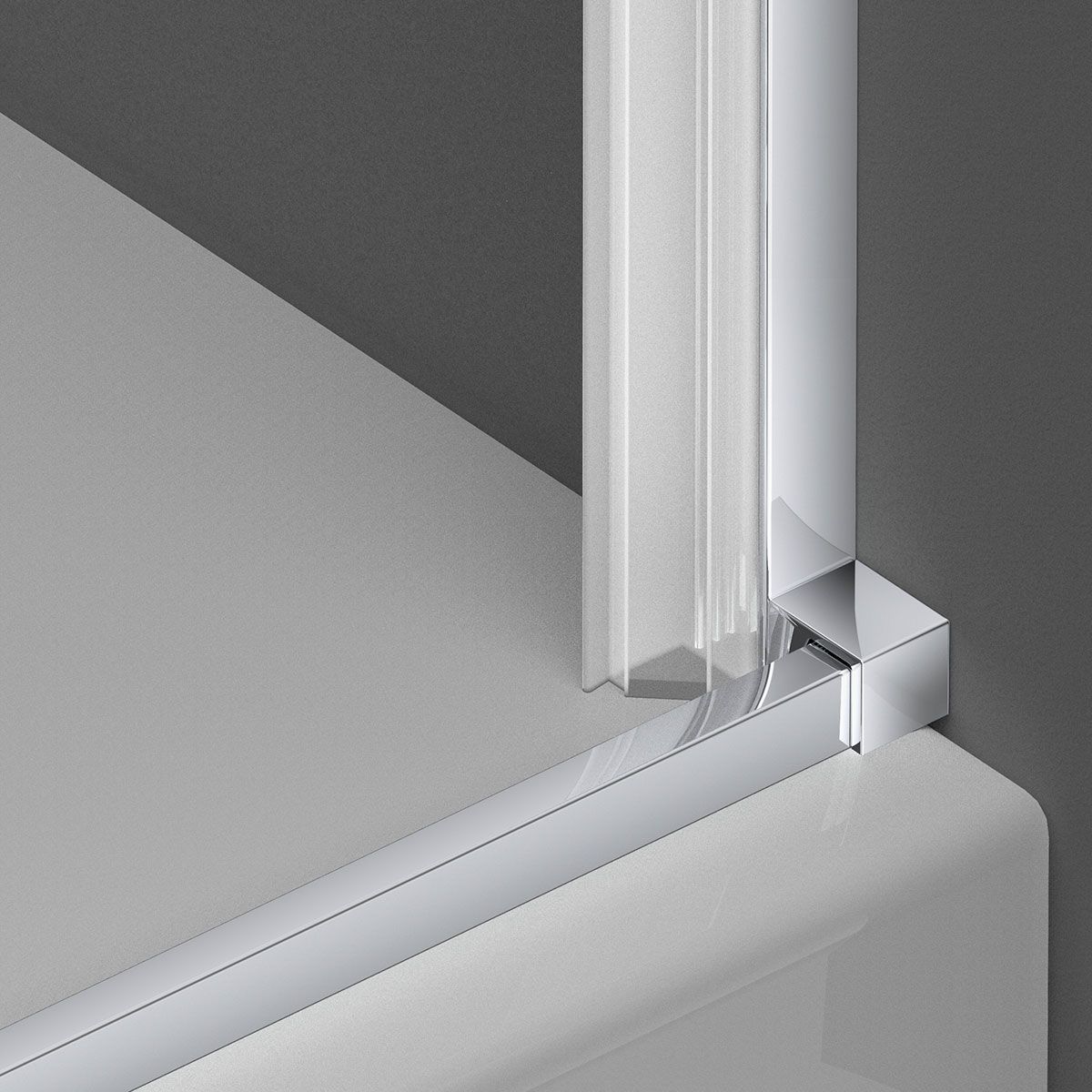 Душевая дверь Alpha VDP-3AL600CL, хром, стекло прозрачное