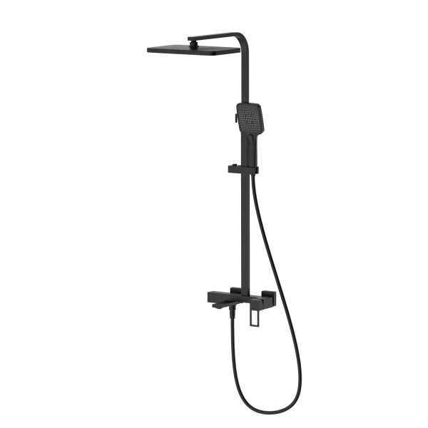 Душевая система со смесителем DQ Dortmund черный (DA1713705)