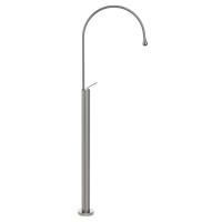 Gessi Goccia Напольный смеситель для раковины (без встраив части), излив 389мм R=197, цвет: шлифованный хром