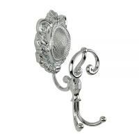 CLEOPATRA Крючок двойной с завитком, хром