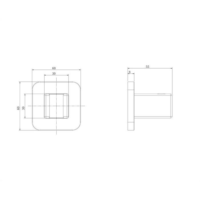 Кронштейн точечный OMNIRES 8815ACR (хром)