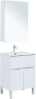 Мебель для ванной Aquanet Алвита New 60 1 ящик, 2 дверцы, белый матовый Мебель для ванной Aquanet Алвита New 60 1 ящик, 2 дверцы, белый матовый