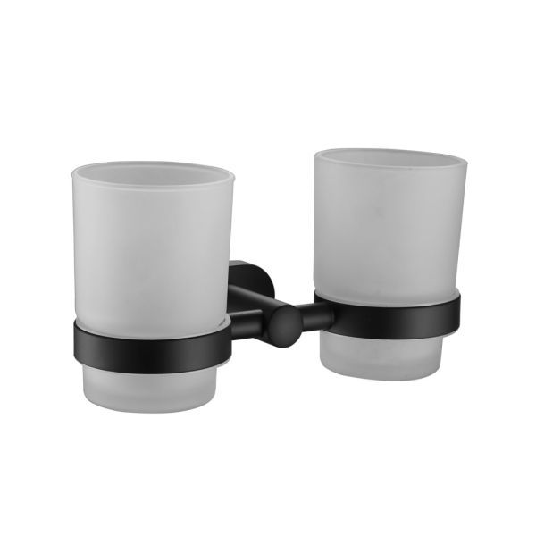 Стакан для ванной комнаты двойной BELZ B90108, черный
