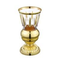 LUXOR Стакан настольный, хрусталь декор золото/золото