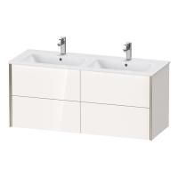 Duravit ME by Starck  Двойная раковина для мебели с перел., с 1 отв. под смес., 1300x490мм, Цвет: Белый