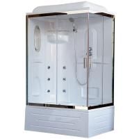 Душевая кабина Royal Bath BP 120х80 RB8120BP2-T-CH-L с гидромассажем стекло прозрачное задняя стенка Белая Душевая кабина Royal Bath BP 120х80 RB8120BP2-T-CH-L с гидромассажем стекло прозрачное задняя стенка Белая